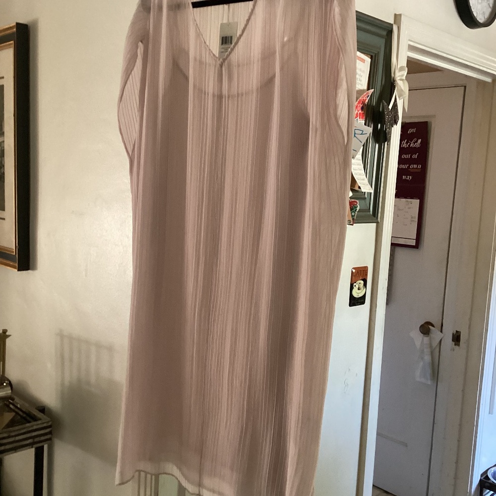 Pink sheer overlay Eileen Fisher